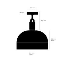 Forked Shade Ceiling Light
