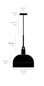 Forked Shade Pendant