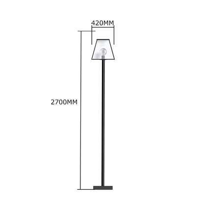 Contemporary Lamp Post In Galvanised Steel 2.7M
