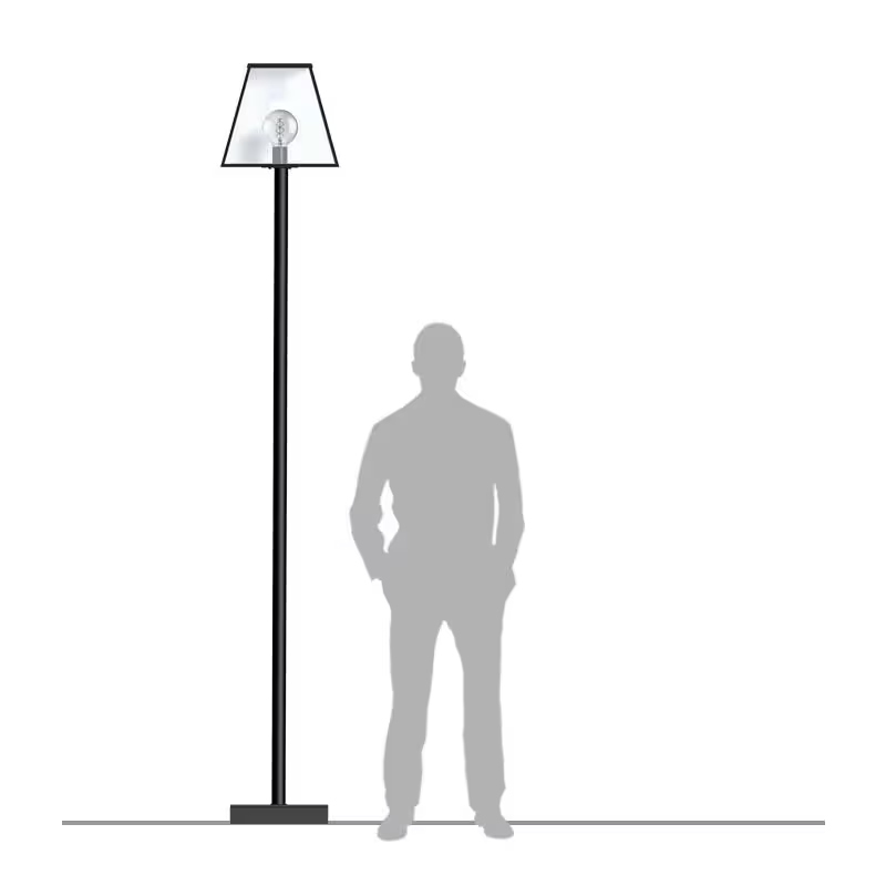 Contemporary Lamp Post In Galvanised Steel 2.7M