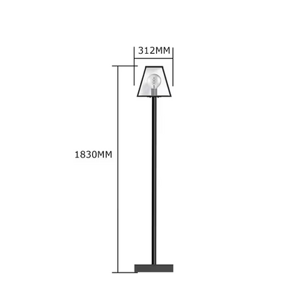 Contemporary Lamp Post In Galvanised Steel 1.8M