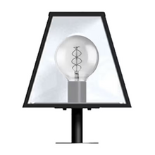 Contemporary pier light in galvanised steel 0.38m