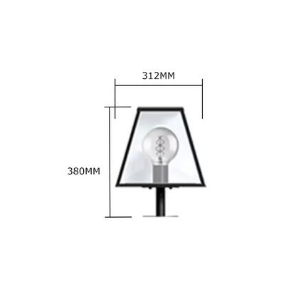 Contemporary Pier Light In Galvanised Steel 0.38M