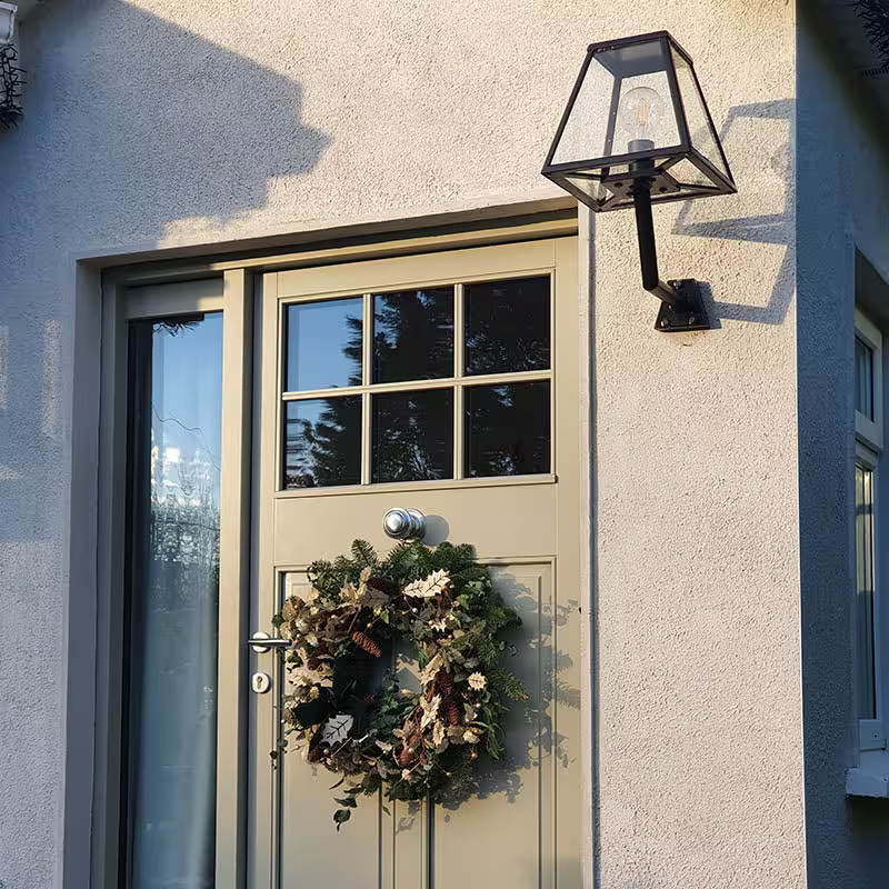 Contemporary Wall Light With Angled Bracket 0.5M