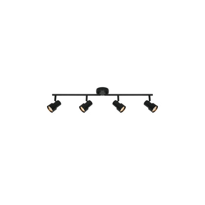 Boston 4-Rail Ceiling Light in Black