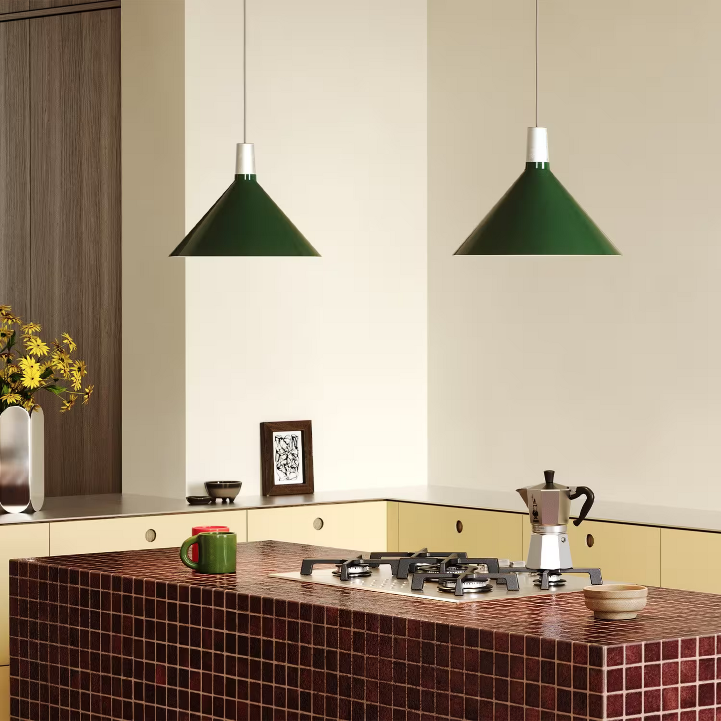 Bower Large Pendant with Oval II