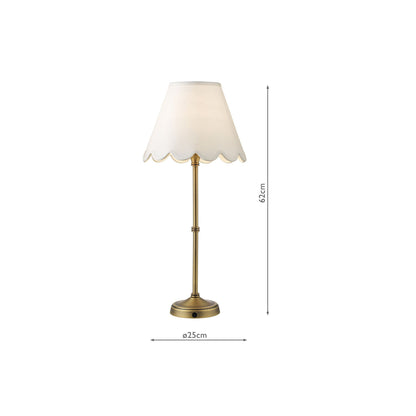 Dahl Rechargeable Table Lamp with Shade