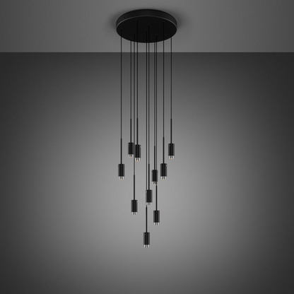 Exhaust 10-Light Pendant Chandelier