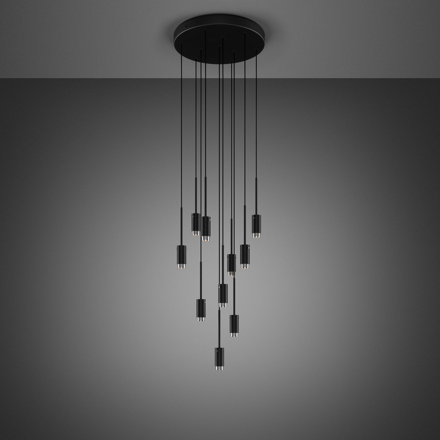 Exhaust 10-Light Pendant Chandelier