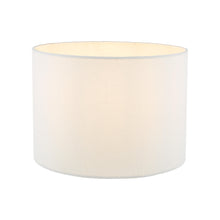 Georgina Linen Drum Shade in White