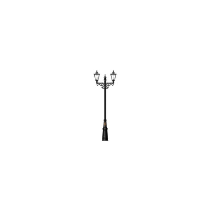 Victorian style large double headed lamp post 3.3m