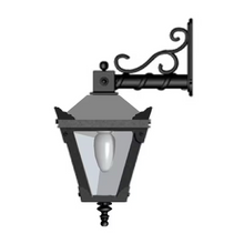 Victorian Traditional Cast Iron Downturned Wall Light 0.48M