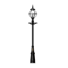 Victorian globe lamp post in cast iron 3.6m