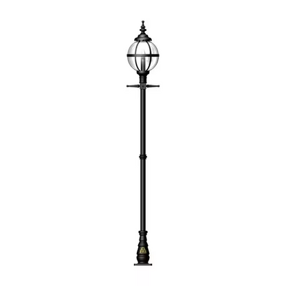 Victorian Globe Lamp Post In Cast Iron 2.7M