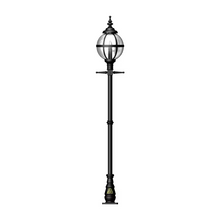 Victorian globe lamp post in cast iron 2.5m
