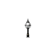 Victorian globe pedestal light in cast iron 1.1m