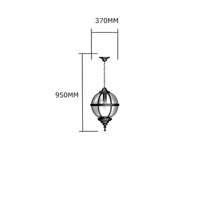 Victorian Globe Hanging Light With Chain 0.65M