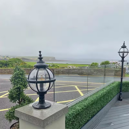 Victorian Globe Pier Light In Cast Iron For Flat Pier Caps 0.79M