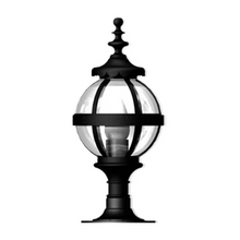 Victorian Globe Pier Light In Cast Iron For Flat Pier Caps 0.48M