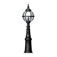Victorian Style Globe Pedestal Light In Cast Iron 1.59M