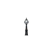 Victorian style globe pedestal light in cast iron 1.59m