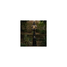 Victorian style globe pedestal light in cast iron 1.59m