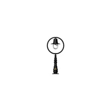 Classic railway style pedestal light in cast iron and steel 1.21m