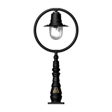 Classic Railway Style Pedestal Light In Cast Iron And Steel 1.21M