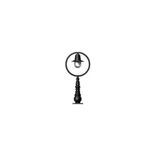 Classic railway style pedestal light in cast iron and steel 0.75m
