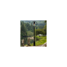 Classic railway style lamp post in cast iron and steel 3.65m