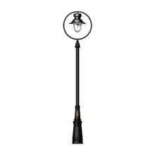 Classic railway style lamp post in cast iron and steel 3.65m
