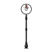 Classic Railway Style Lamp Post In Cast Iron And Steel 1.49M