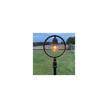 Classic railway style lamp post in cast iron and steel 1.49m