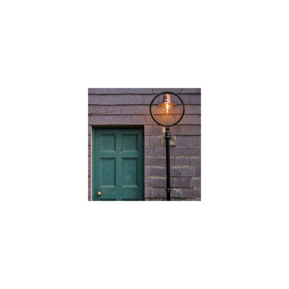 Classic railway style lamp post in cast iron and steel 2.43m