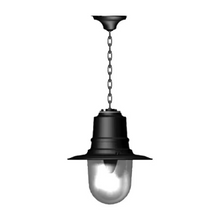 Classic railway style hanging light with chain 0.33m