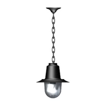 Copper railway style hanging light with chain 0.21m