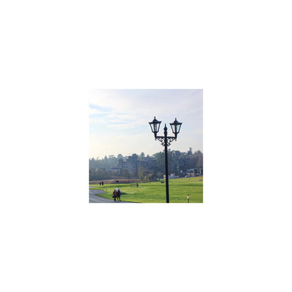 Victorian style large double headed lamp post 3.3m