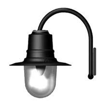 Vintage tear drop wall light in galvanised steel 0.46m