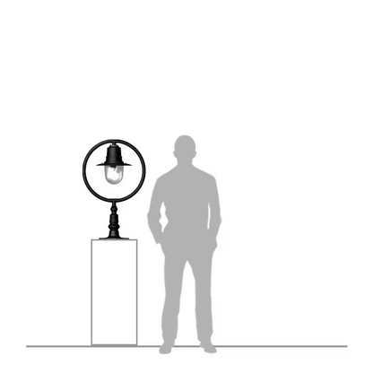 Classic Railway Style Pier Light For Flat Pier Caps 0.89M