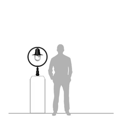 Classic Railway Style Pier Light For Narrow Pier Caps 0.81M