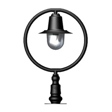 Classic railway style pier light for narrow pier caps 0.52m