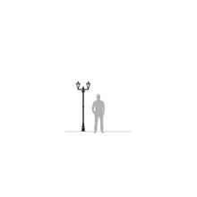 Victorian style medium double headed lamp post 2.47m