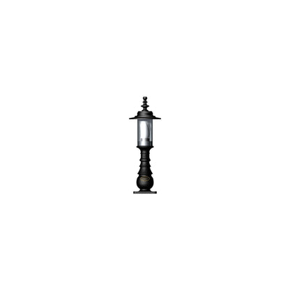 Georgian style pedestal light in cast iron and steel 0.62m