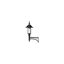 Large Georgian style wall light in cast iron and steel 1.27m