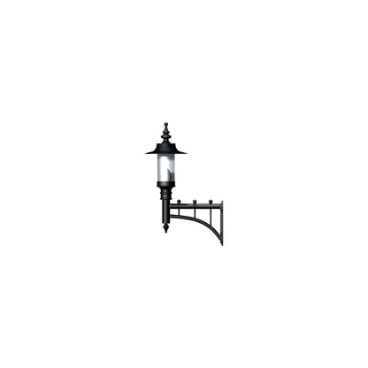 Georgian style wall light in cast iron and steel 0.94m