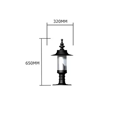 Georgian Style Pier Light For Flat Piers 0.65M