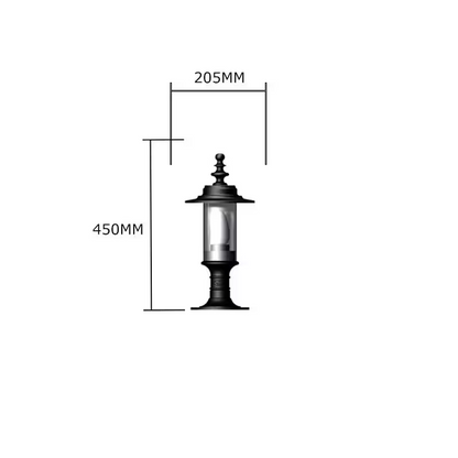 Georgian Style Pier Light For Flat Piers 0.45M