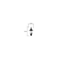 Georgian style pier light in cast iron and steel 0.58m
