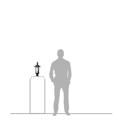 Georgian Style Pier Light In Cast Iron And Steel 0.39M