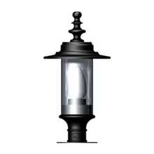 Georgian style pier light in cast iron and steel 0.39m